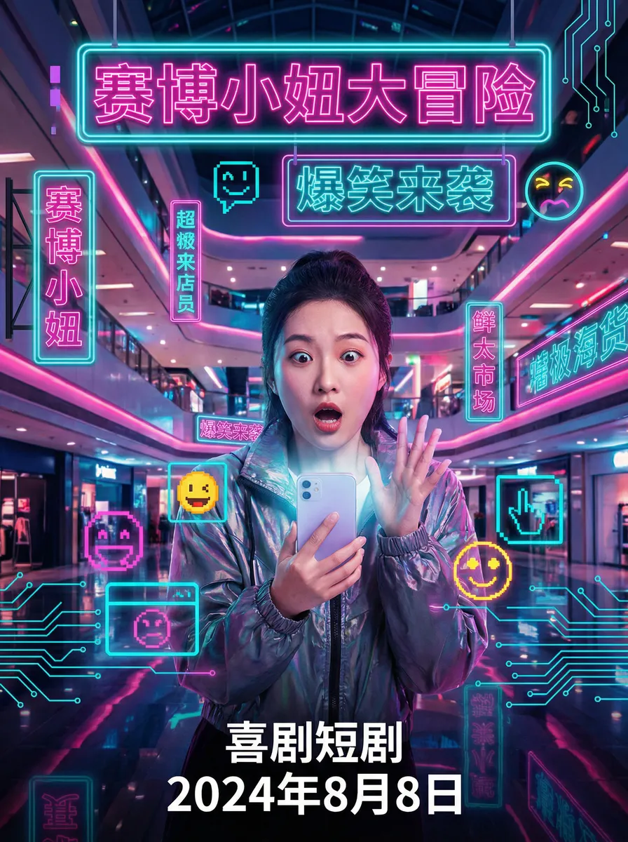 汪峰离婚了吗 搞笑喜剧短剧 - 赛博小妞大冒险海报